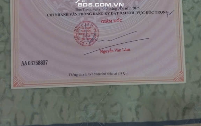 Chính chủ cần nhượng lại 2 lô đất liền kề với tổng diện tích cực lớn, vị trí đắc địa tại trung tâm huyện Đức Trọng.