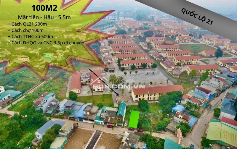 HÀNG HIẾM MẶT QUỐC LỘ 21 DIỆN TÍCH 100M  CHÍNH CHỦ EM CẦN BÁN