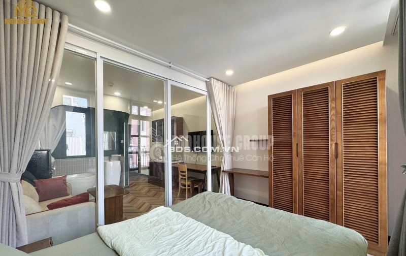 CHO THUÊ CĂN HỘ CAO CẤP , GẦN VÒNG XOAY HÀNG XANH, 55M2 CHỈ 13TR/TH. LH:0982048459.