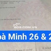 Bán đất lô góc 2MT đường Hòa Minh 26 & Hòa Minh 29 -View quỹ đất TTTM