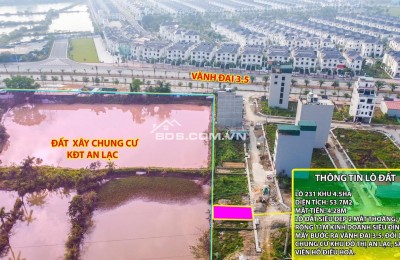 Thanh khoản lô đất cực hiếm khu đất dịch vụ 4.6 ha Vân Canh sát An Lạc Symphony 3 bước chân ra vành đai 3.5 kinh doanh tốt