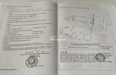 Bán nhà 2 lầu lầu xe hơi Hương Lộ 2, Phường Bình Trị Đông, Quận Bình Tân