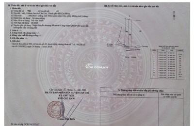 Nhượng lại duy nhất một sổ giá 1.330tr/m2 đất Đê Gốc Tre Lý Nhơn
