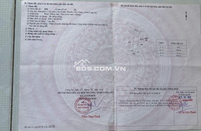 80 m2 đất thổ cư 100%, hẻm xe 4 chỗ, Khu phố 3 TT Cần Giuộc