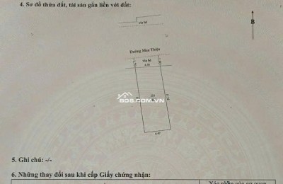 Bán lô đất Mặt Tiền đường MAN THIỆN phường Hoà Cường, Đà Nẵng