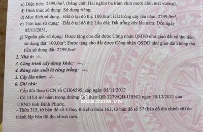 BÁN ĐẤT CHÍNH CHỦ 2400M2 TẠI TP ĐỒNG XOÀI CHỈ 16 TỶ 750 TRIỆU. LH:0977088568.