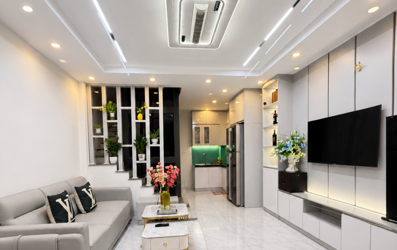  BÁN NHÀ 5 TẦNG ĐẸP LONG LANH – Ô TÔ ĐỖ CỔNG – FULL NỘI THẤT – THẠCH BÀN 