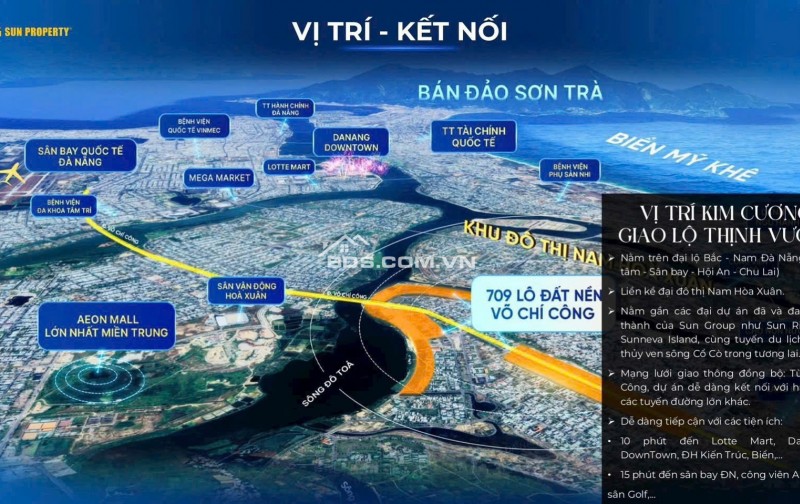Đất đẹp đường 7.5m đối lưng Võ Chí Công