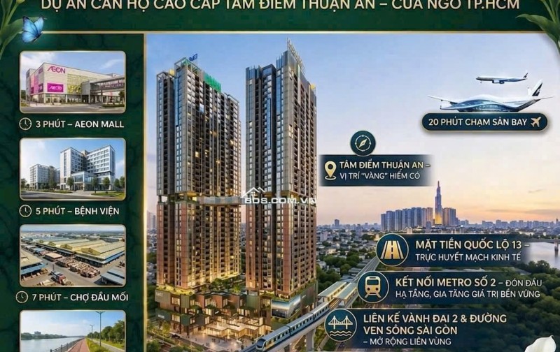 THE EMERALD BOULEVARD - CĂN HỘ CAO CẤP MẶT TIỀN QL13. BOOKING CHỈ 50 TRIỆU - HOÀN LẠI 100%. LH:0978007184.
