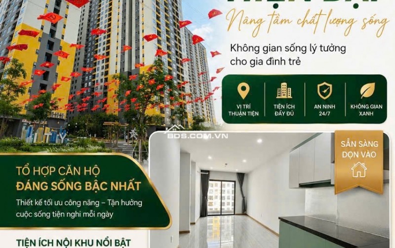 CĂN HỘ BCONS LÀNG ĐẠI HỌC 2PN 2WC GIÁ RẺ NHẤT TỪ 5,5TR/THÁNG