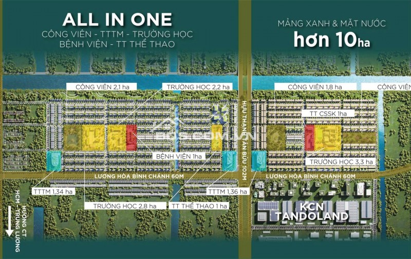 Dự án đất nền Long An ngay mặt tiền đại lộ Võ Văn Kiệt nối dài nằm trong những tuyến đường trọng điểm