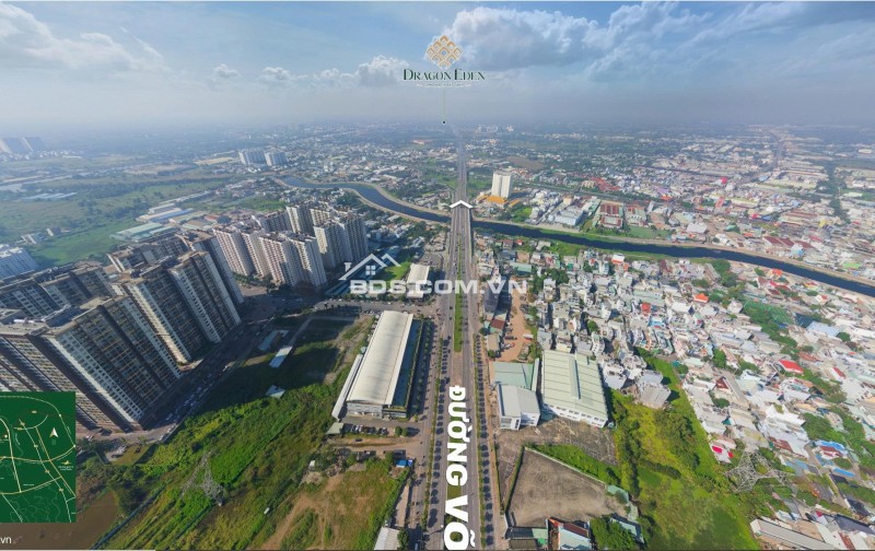 Đất nền Dragon Eden mặt tiền Võ Văn Kiệt 60m – lô góc view công viên, sổ riêng, hỗ trợ vay 80%