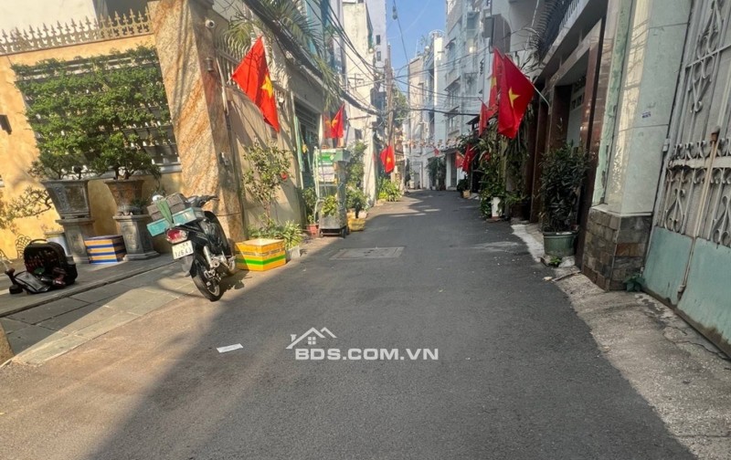 NHÀ MỚI ĐẸP NGUYỄN THƯỢNG HIỀN, XD 2025  CĂN GÓC 2 MẶT TIỀN HẺM XE HƠI 50m2 (4X12) 4 tầng,