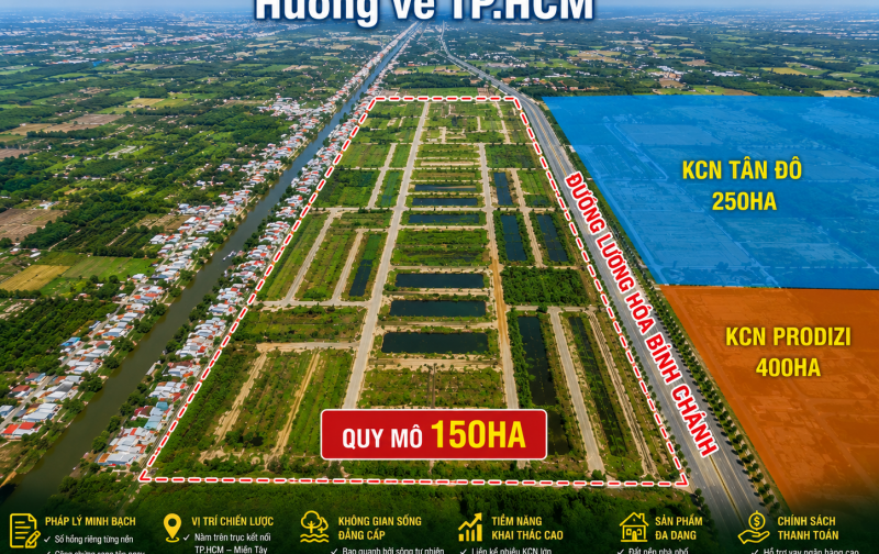 Cơ hội vàng khu Tây TP.HCM – 600 triệu nhận ngay đất nền 90m² sổ riêng, tiềm năng tăng giá mạnh