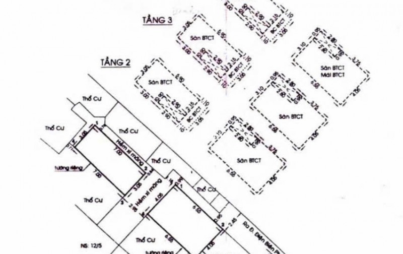 Bán 2 căn đối diện 47.9m2 SHR hẻm Điện Biên Phủ Q1 cách MT vài bước chân