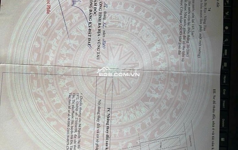 HÀNG NGỘP BÁN LÔ ĐẤT NGAY MẶT TIỀN ĐƯỜNG VEN BIỂN VŨNG TÀU BÌNH CHÂU