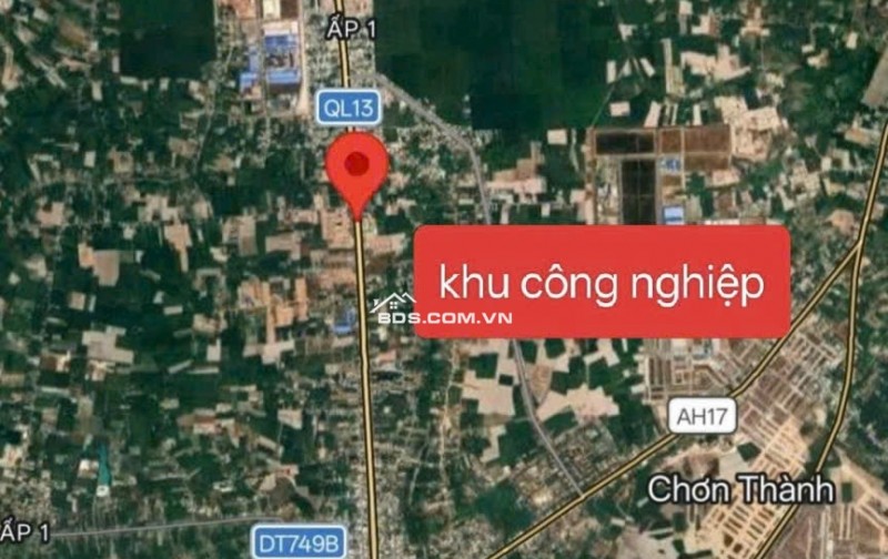 BÁN LÔ ĐẤT MẶT TIỀN QL13 NGAY NGÃ 4 TRUNG TÂM CHƠN THÀNH
