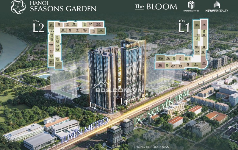 [ Nhận Booking ]Chung Cư Masterise Hà Nội Seasons Garden (Cao Xà Lá)