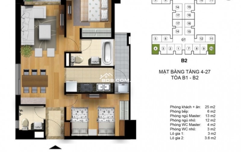 Chính chủ bán căn góc 2n2vs 69m2 đông nam Hoà bình green city 505 minh khai