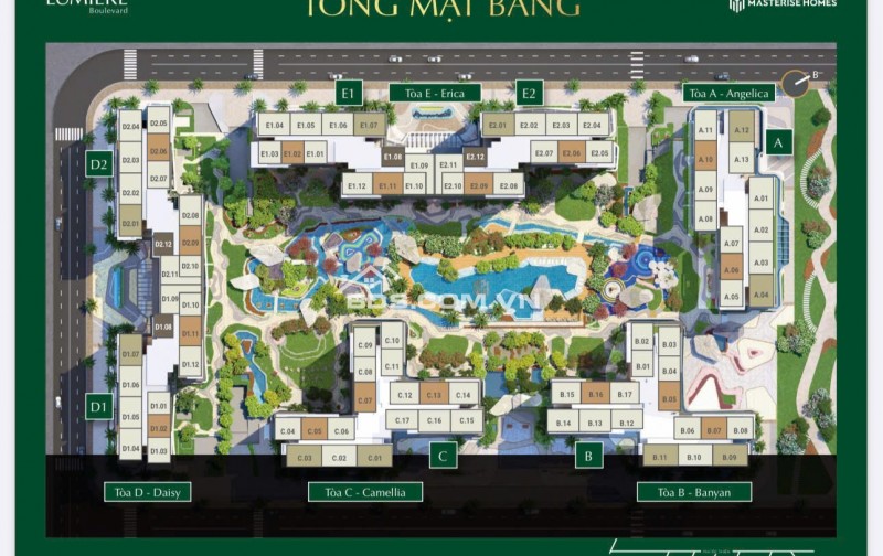 LUMIERE(VINHOMES Q9) – 2PN + TẦNG CAO VIEW THOÁNG GIÁ TỐT