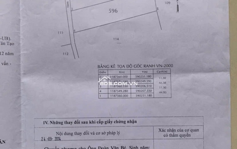 ĐẤT ĐẸP – GIÁ ĐẦU TƯ – CHÍNH CHỦ CẦN BÁN LÔ ĐẤT Đường số 2, KP.4, P.Tân Tạo A, Q. Bình Tân, TP. HCM