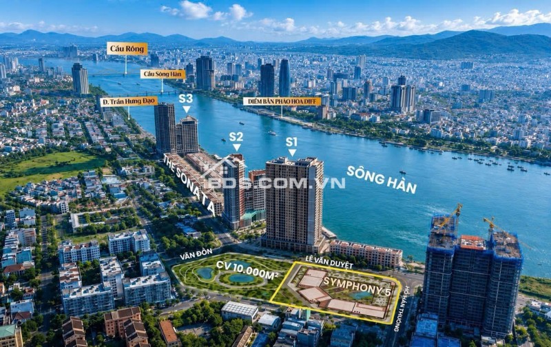 Chỉ 1,x TỶ SỞ HỮU NGAY CĂN HỘ MẶT SÔNG HÀN SUN SYMPHONY 5. THANH TOÁN GIÀN TRÃI TRONG 50 THÁNG