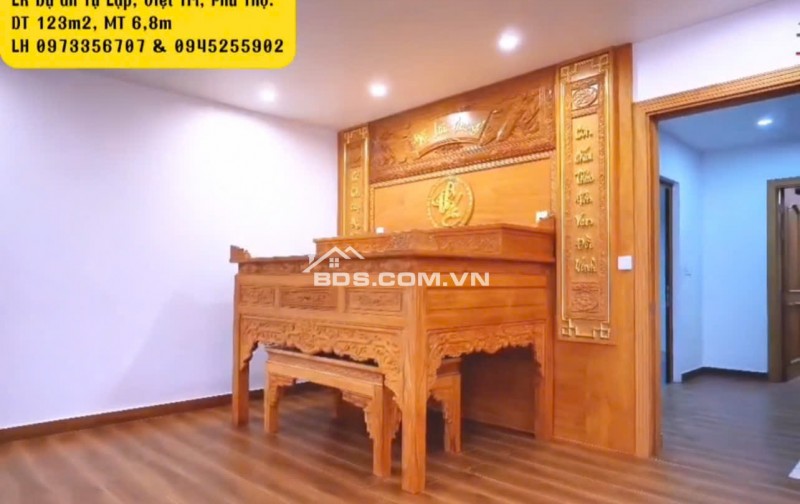 Bán nhà LK Dự án Tự Lập, Tp Việt Trì - diện tích 123m2 LH 0945255902