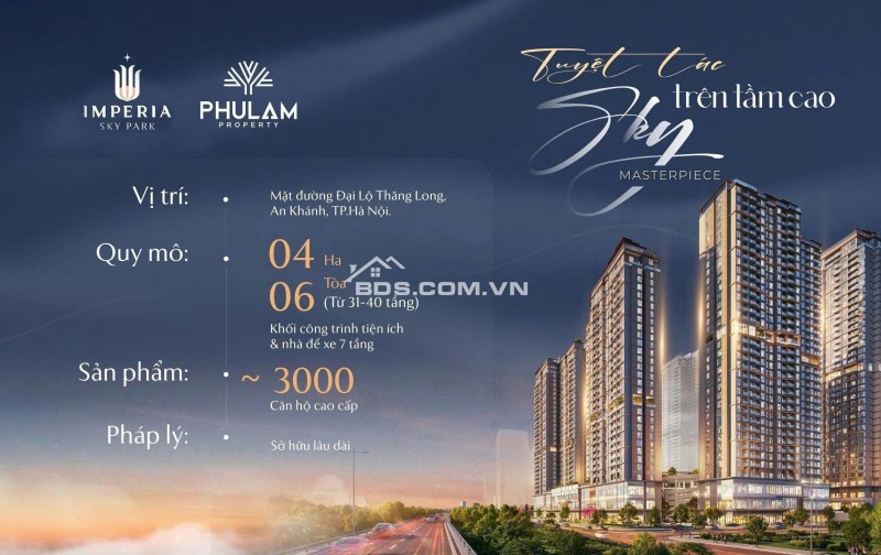 Mở bán quỹ cưn độc quyền Impria Sky Park Nam An Khánh