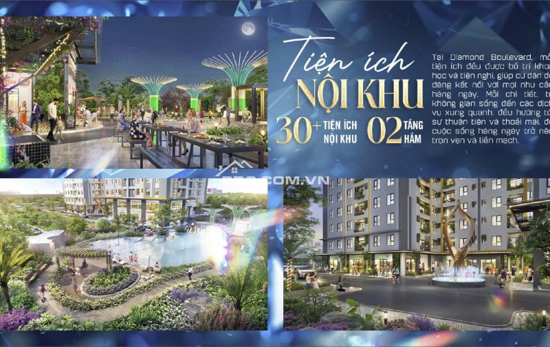  DIAMOND BOULEVARD – CHỈ TỪ 1,3 TỶ/CĂN - MẶT TIỀN QL13   ĐÃ CẤT NÓC – ĐANG HOÀN THIỆN NỘI THẤT