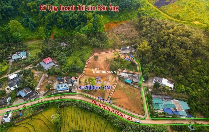 2500m2, full thổ cư, cách đường liên kết vùng chỉ 200m tại Đông Bắc, Kim Bôi