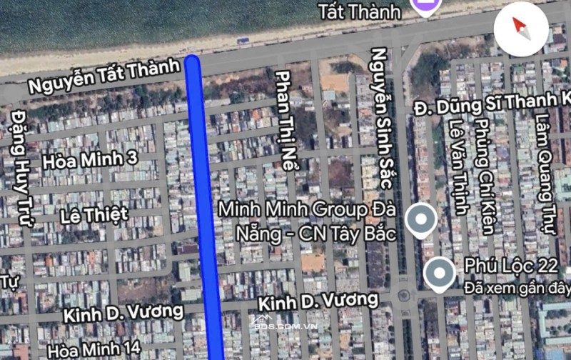 Bán đất MT đường 10,5m Hồ Tùng Mậu trục thông biển - cách biển Nguyễn Tất Thành 400m