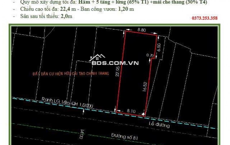 Nhà 8,1x23m NH CN 191m2 Đường 81 Phường Tân Quy Q7. Giá tốt