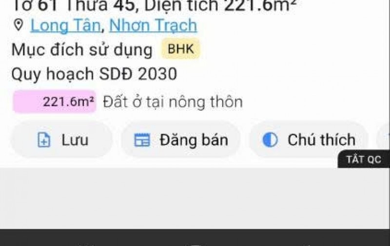 Cần bán GẤP GẤP đất mặt tiền đường Nguyễn Hữu Cảnh Nhơ Trạch 0969128268