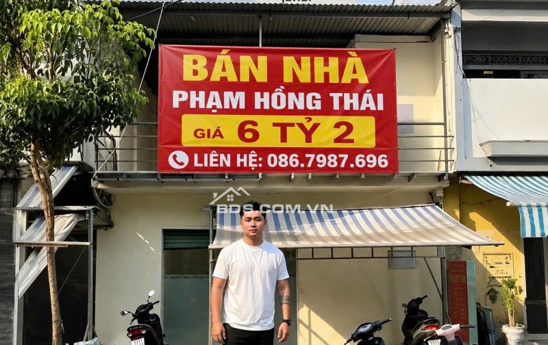 [HÀNG HIẾM] NHÀ MẶT TIỀN PHẠM HỒNG THÁI – NGANG 7M LÝ TƯỞNG – NGAY LÕI TRUNG TÂM – 6,2 TỶ