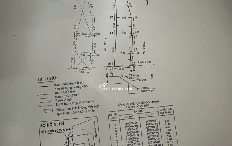 NHÀ QUẬN 11 LIỀN KỀ CÁC QUẬN KHÁC, AN NINH AN TOÀN. 5 TỶ 59.1 M2. LH:0903067772.
