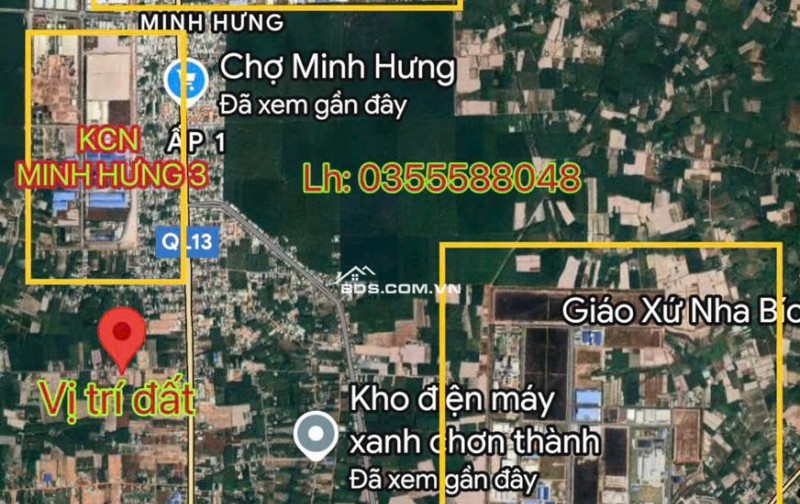 Giá rẻ bất ngờ!!!Chỉ 239TR sở hữu ngay 240m² đất gần KCN Chơn Thành