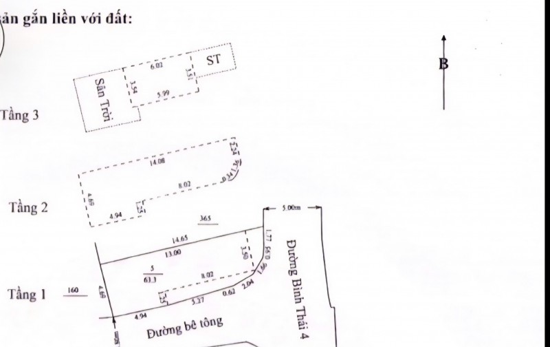NHÀ 3 TẦNG – GÓC MT BÌNH THÁI 4 - CHỈ 5.3 TỶ