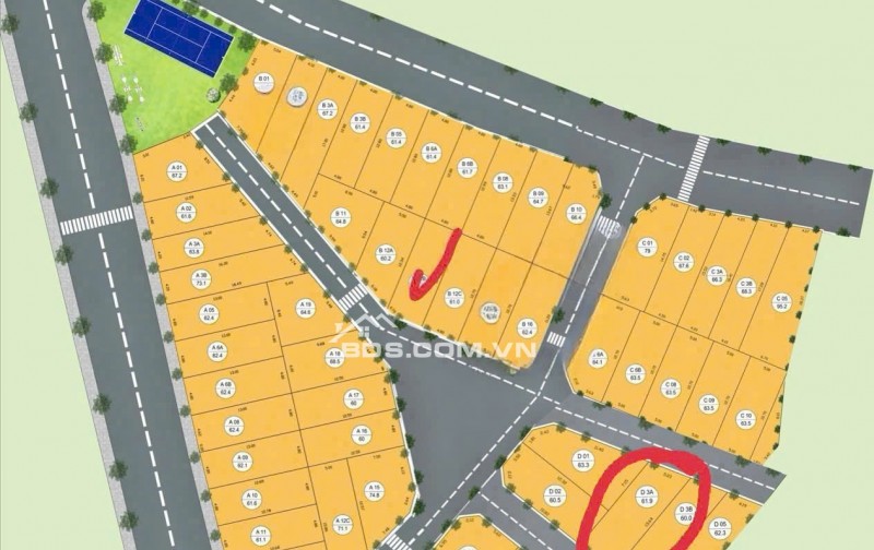 Bán 60m2 2 mặt tiền trung tâm Hòa Lạc sát trường Lục Quân ngã tư trục Hồ Tây Ba Vì