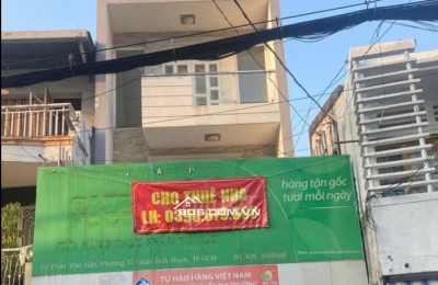 Cho thuê nhà MT 3 lầu 112 Phan Văn Hân P17 Bình Thạnh tiện kinh doanh