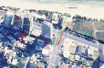 bán đất đường LÊ BÔI sát biển MỸ KHÊ , đi bộ ra biển