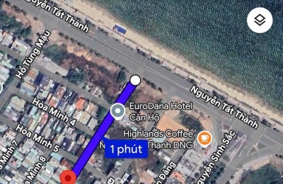 Bán đất mặt tiền đường Phan Thị Nể, sát biển , cách biển NGUYỄN TẤT THÀNH chỉ 100m