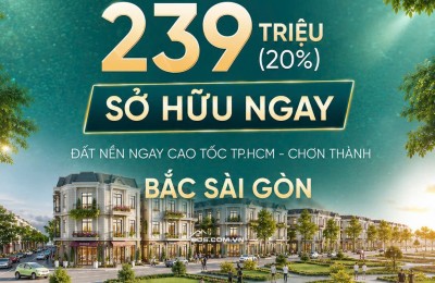 CHỈ VỚI 239TR SỞ HỮU NGAY ĐẤT NỀN TRONG KHU ĐÔ THỊ