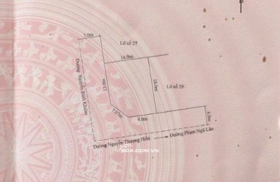 SIÊU PHẨM TRUNG TÂM - ĐẤT NỀN ĐÔ THỊ ĐƯỜNG NGUYỄN BỈNH KHIÊM - CHỈ 1 LÔ DUY NHẤT