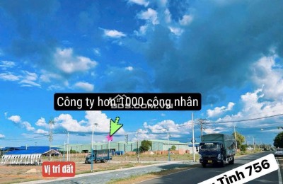 CHÍNH CHỦ CẦN RA ĐI LÔ ĐẤT TRƯỚC CỔNG XÍ NGHIỆP MAY 1000 CÔNG NHÂN, NGAY KCN MINH LẬP, 525TR, 180M2 (TC 150M2)