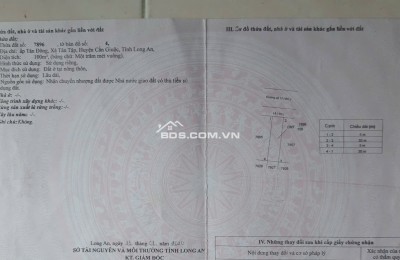 BÁN ĐẤT MẶT TIỀN ĐƯỜNG 830 HUYỆN CẦN GIUỘC LONG AN