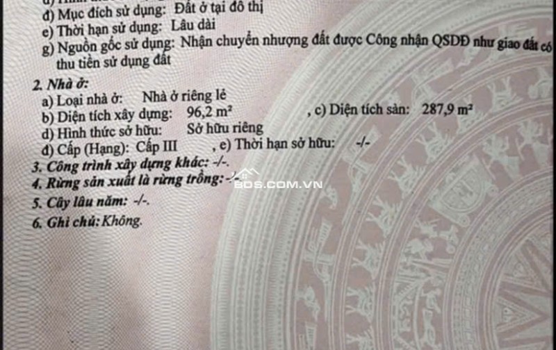 CHÍNH CHỦ BÁN NHÀ THANH KHÊ, ĐÀ NẴNG 102MV 3 TẦNG, SHR, CHỈ 15 TỶ. LH:0903969599