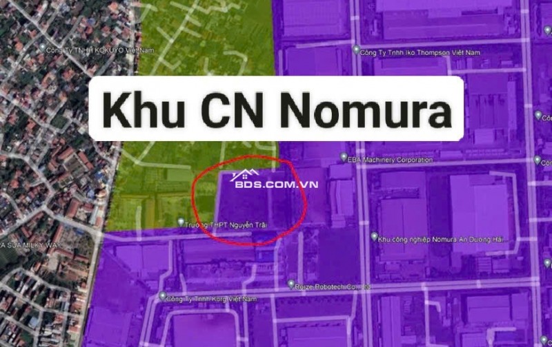 CHÍNH CHỦ cần bán nhà máy lô góc tại An Hưng,An Dương,TP Hải Phòng ( Giáp KCN Nomura), 0902021579
