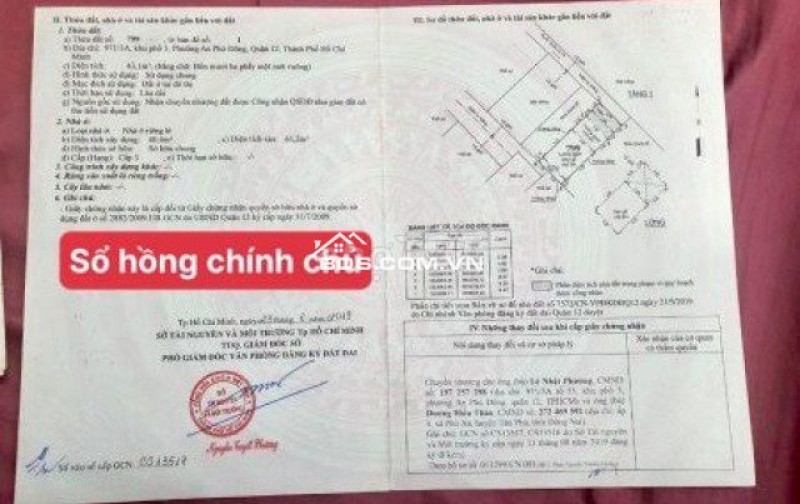 Nhà bán SHR chính chủ hẻm 971/3A An Phú Đông Q12, sát Gò Vấp