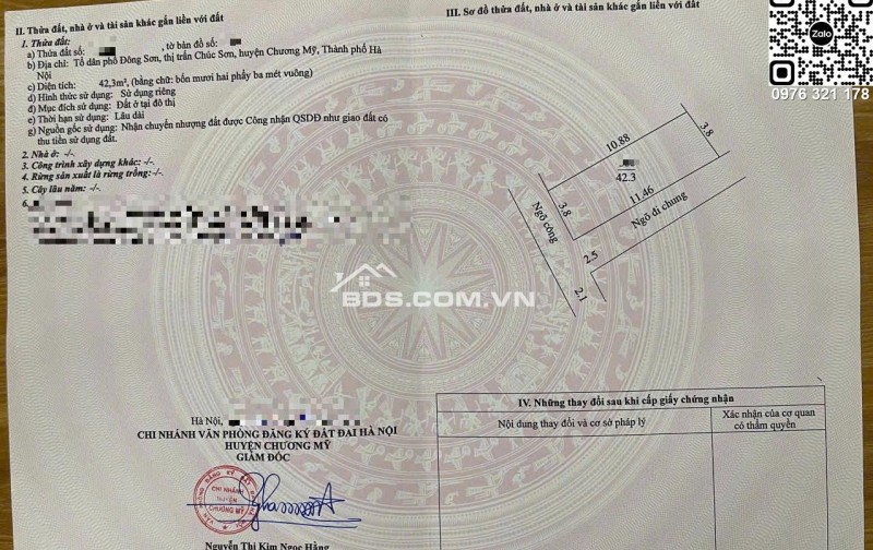 Bán đất lô góc TT Chúc Sơn Chương Mỹ chỉ nhỉnh 3 tỷ