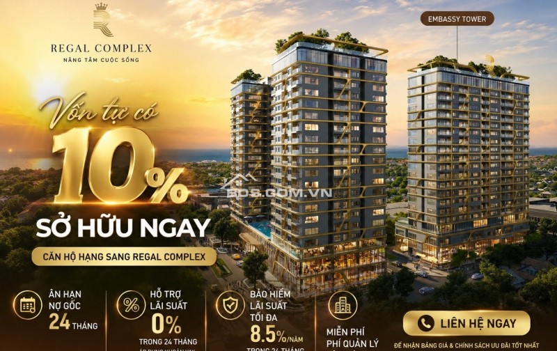 Bán căn hộ 1PN, 1WC, giá cực chất tại Toà nhà Mira, Regal Complex Da Nang, 3,55 tỷ, 57,3m2